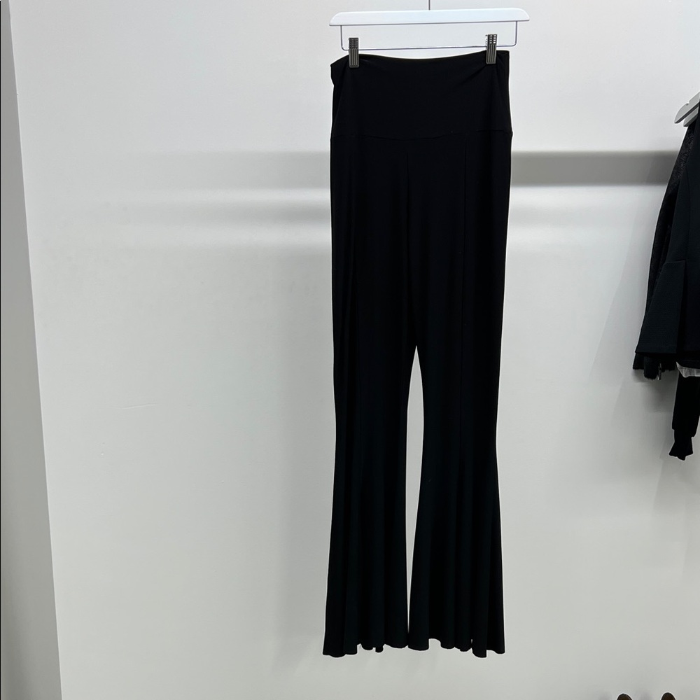 Norma Kamali Black Flare Pants